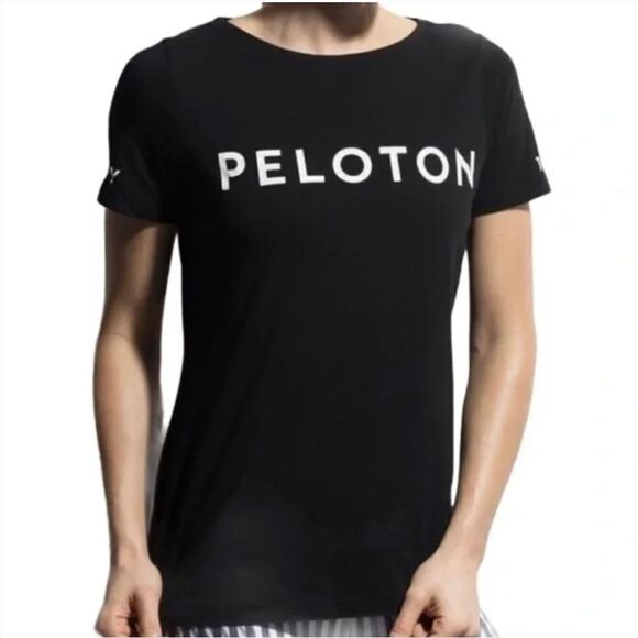 Peloton Century 100 Black White Graphic T-shirt Top - Picture 1 of 7